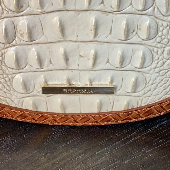 Brahmin Briar Coconut Milk Taber Leather Crossbody NWT - Picture 3 of 8